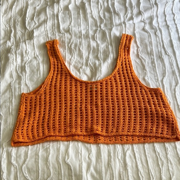 Wild Fable Orange Crop Top - Picture 1 of 6